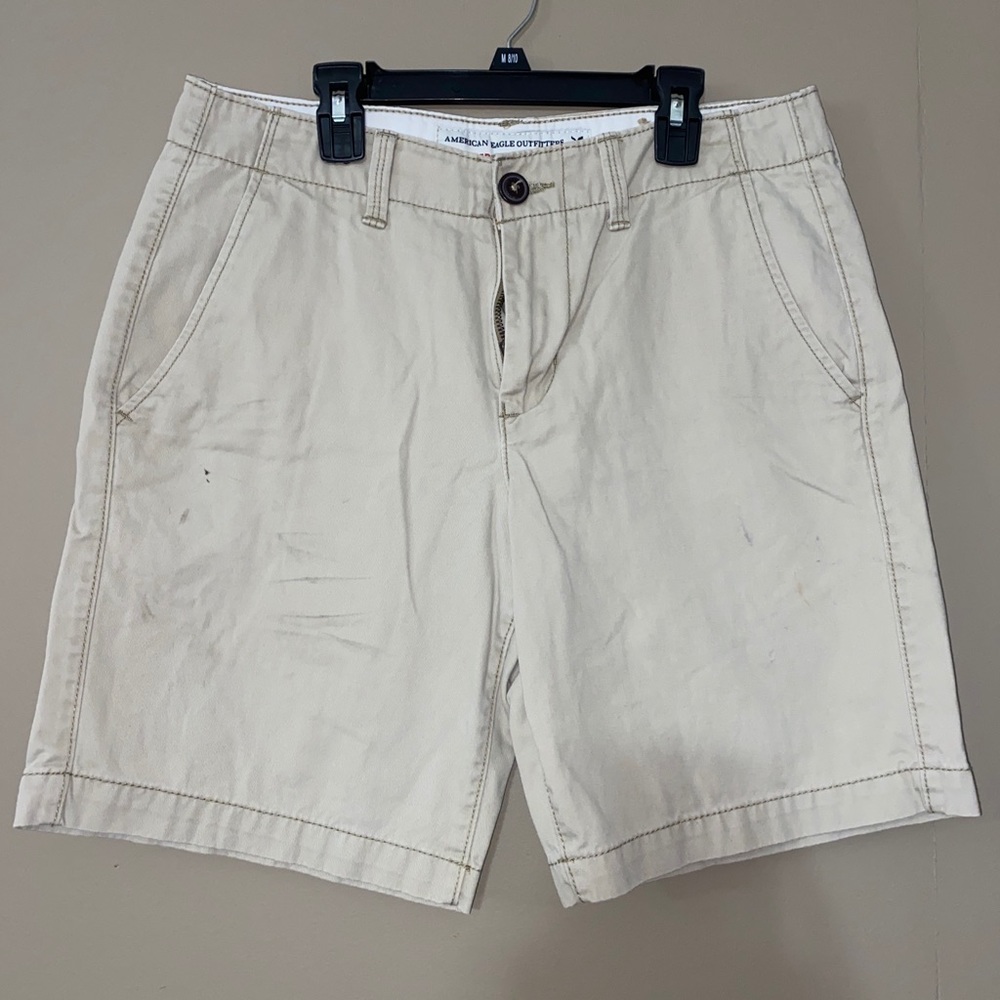 American Eagle Prep Shorts Mens 30 Khaki